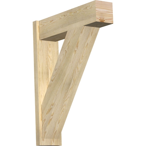 Ekena Millwork Traditional Block Rough Sawn Outlooker, Douglas Fir, 8"W x 30"D x 38"H OUT08X30X38TRA05RDF - main